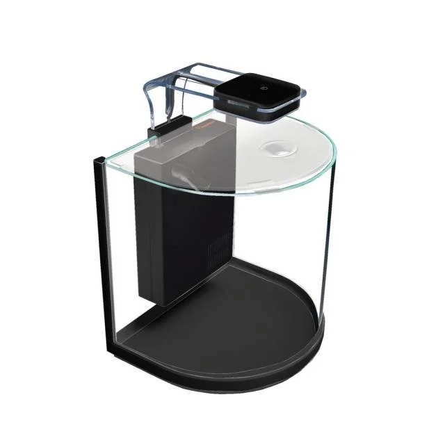 Aquatop Pisces 5 Gallon Nano Bowfront Glass Aquarium Kit — Eddie's